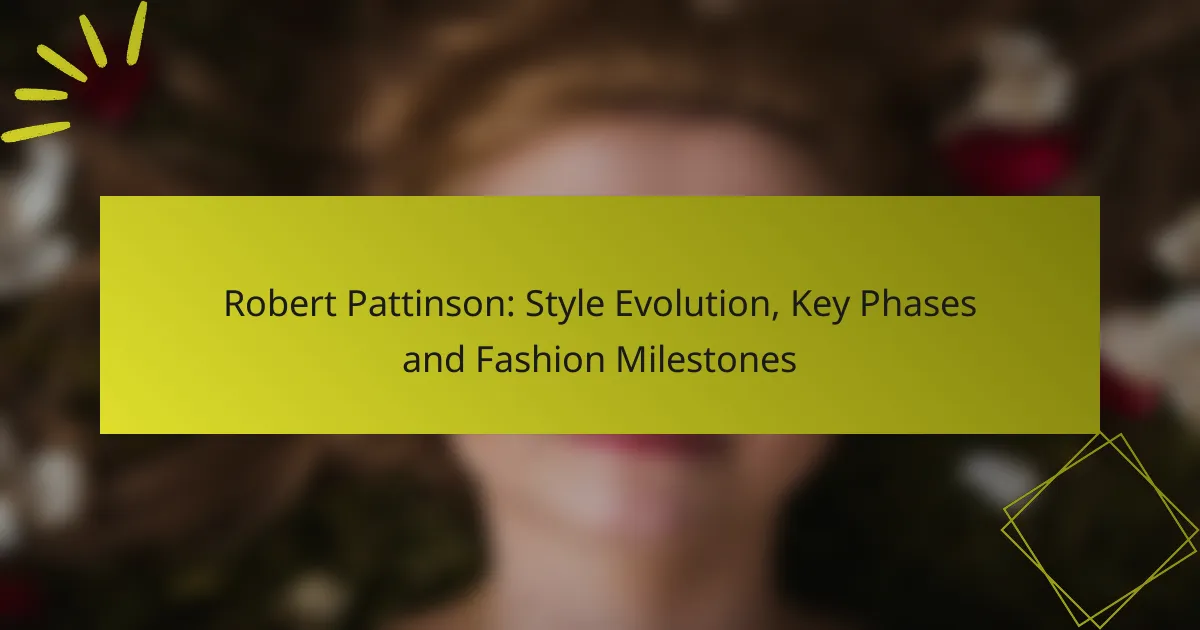 Robert Pattinson: Style Evolution, Key Phases and Fashion Milestones